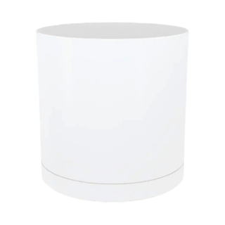 گلدان پلیمری سفید مدل استوانه کد 1015
